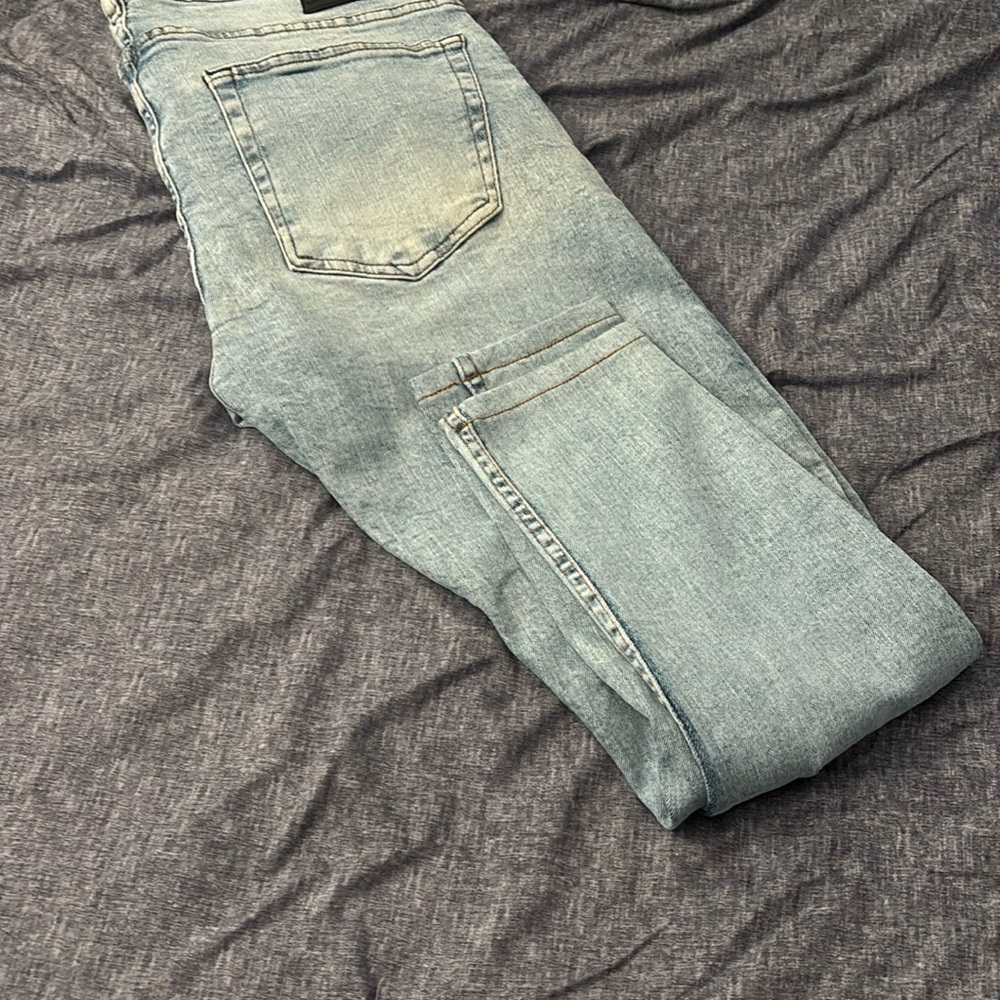 Zara Faded Blue Denim Jeans